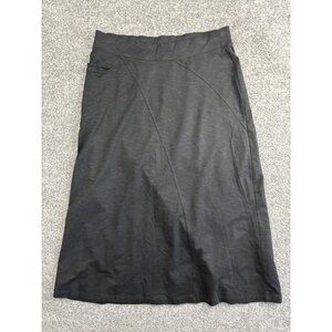 Horny Toad Skirt Womens Small Black Tencel Organic Cotton Stretch Casual Pocket